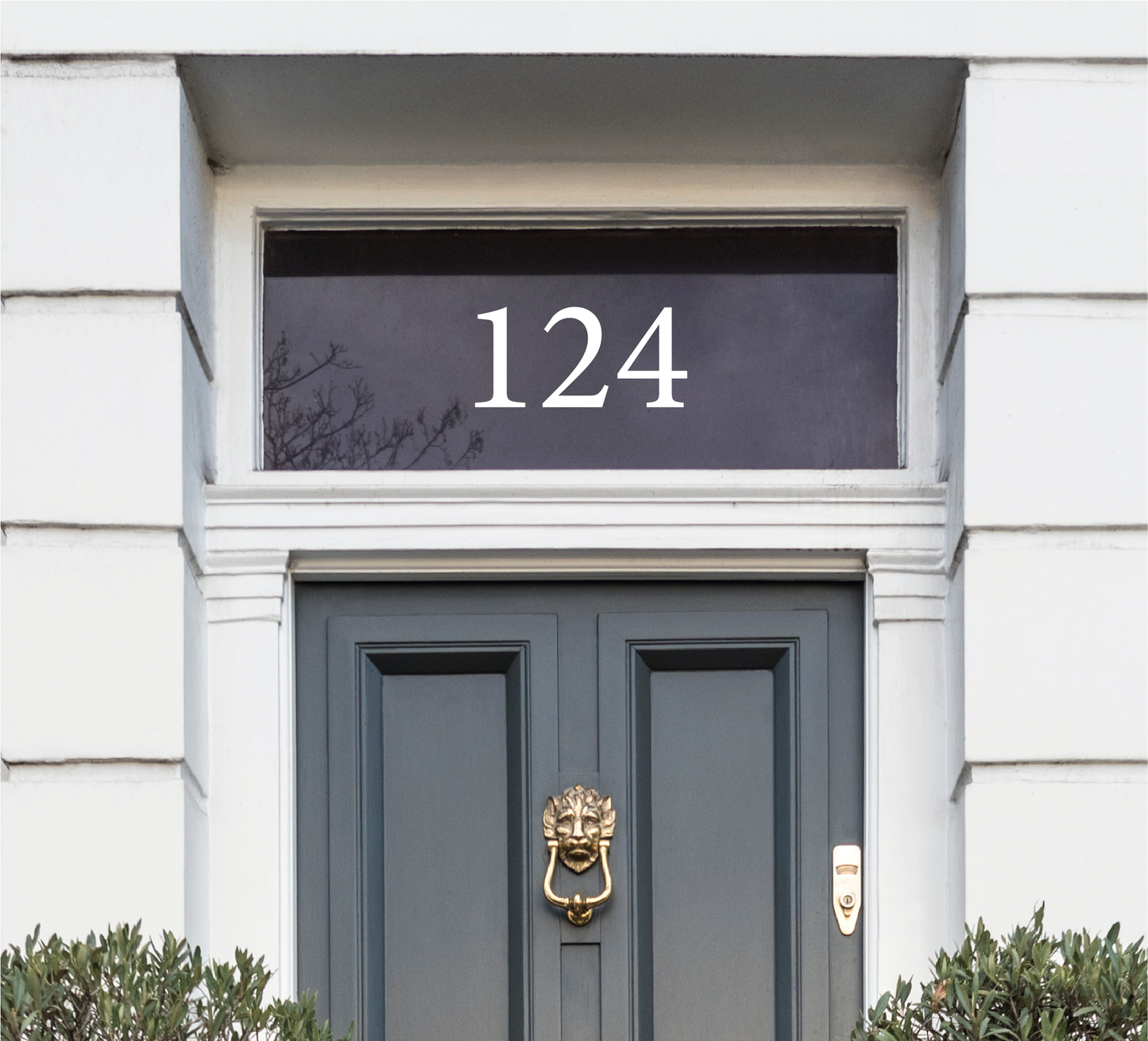 White Modern House Numbers