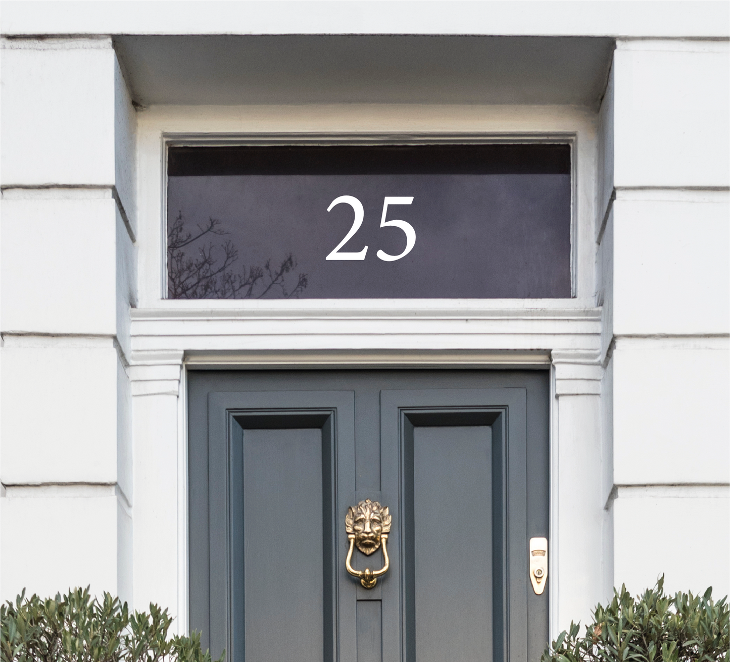 White Modern House Numbers