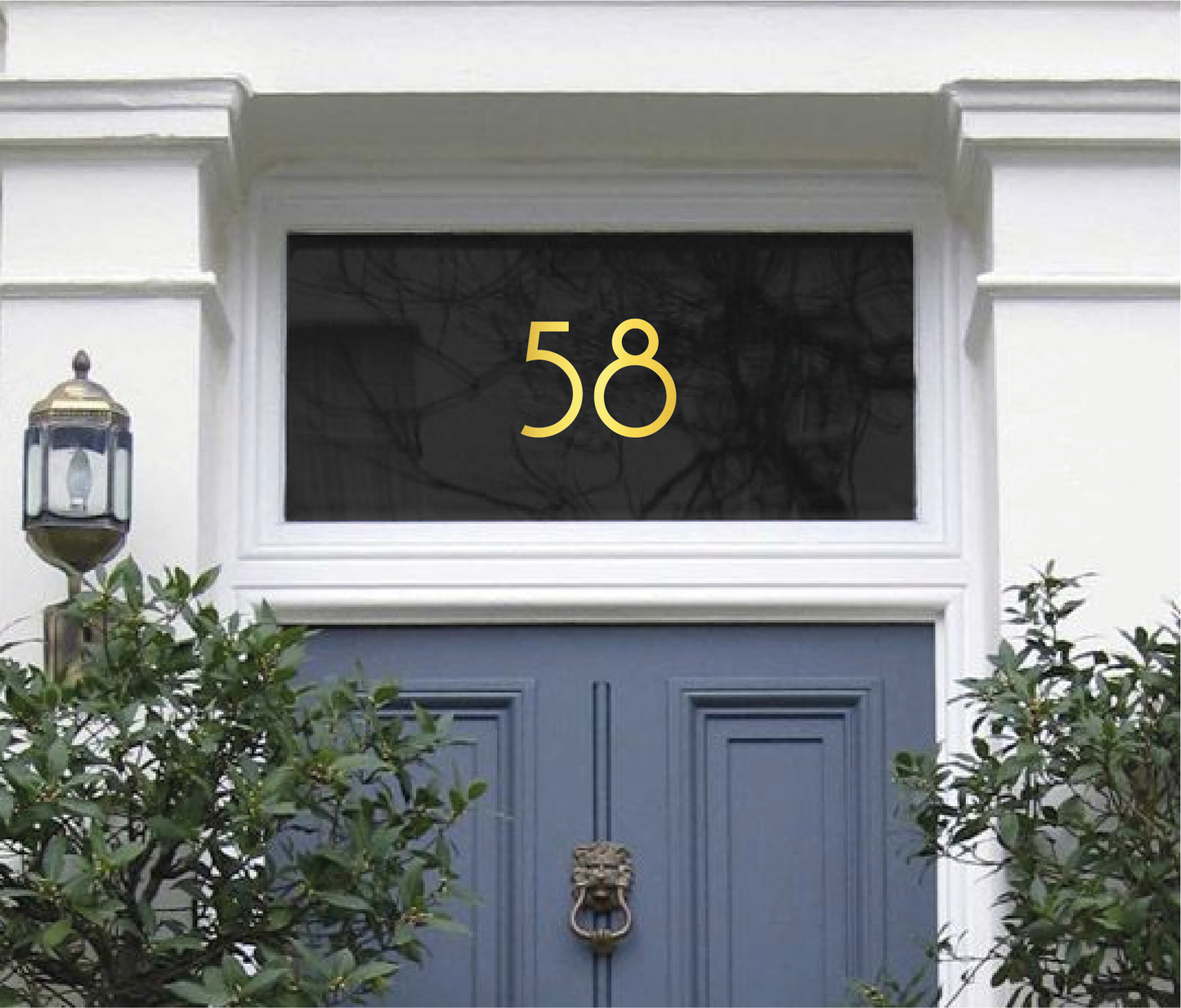 Chrome Gold Original House Numbers