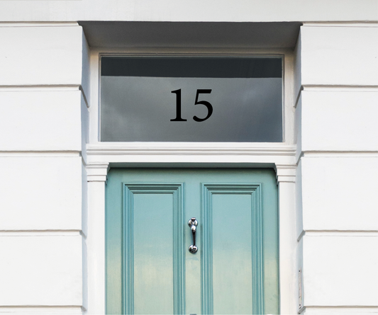 Black Modern House Numbers