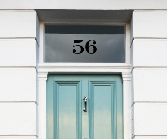 Black Traditional House Numbers