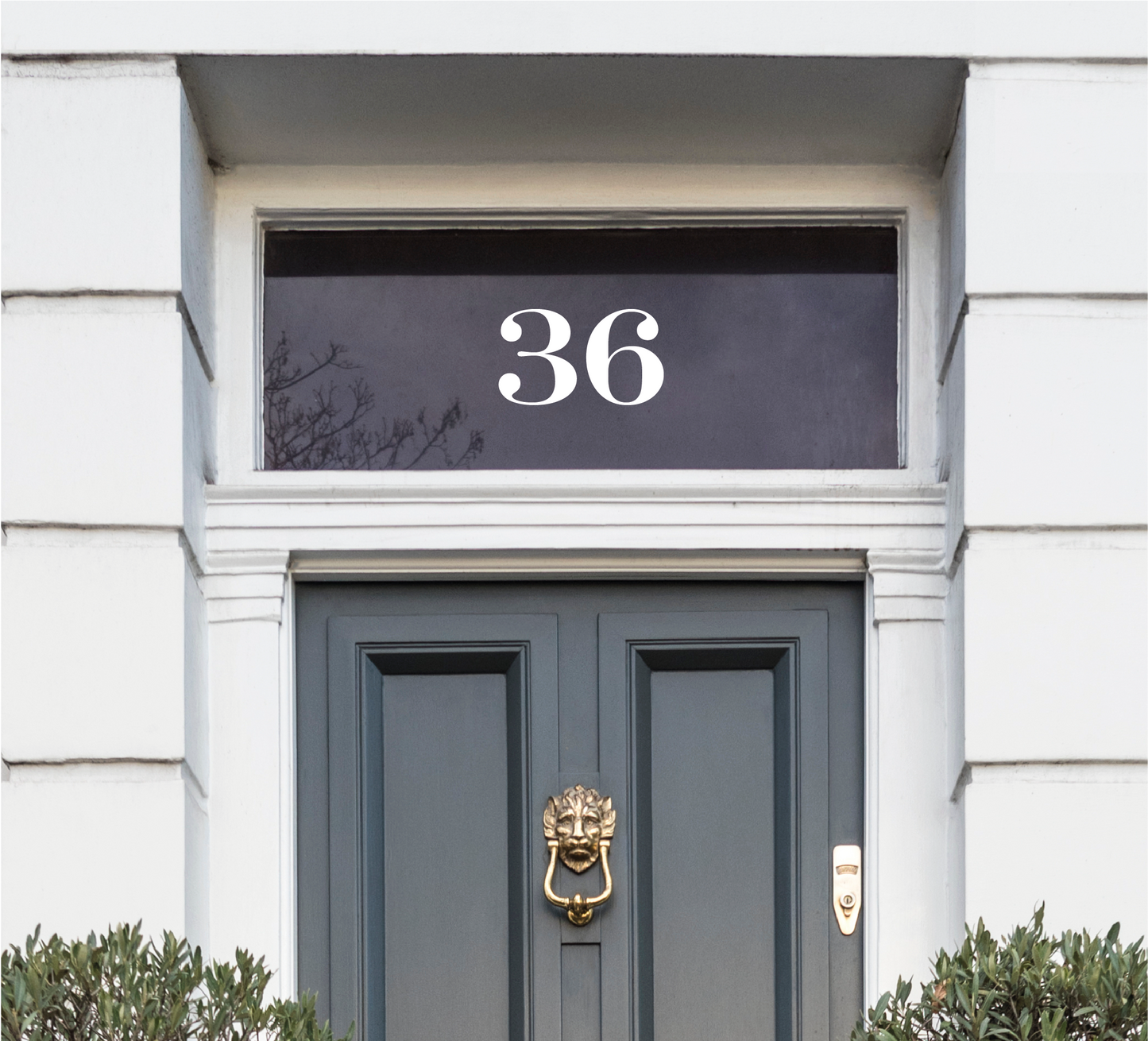 White Traditional House Numbers