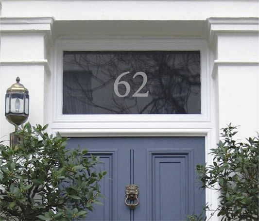 Frosted Etched Modern House Numbers